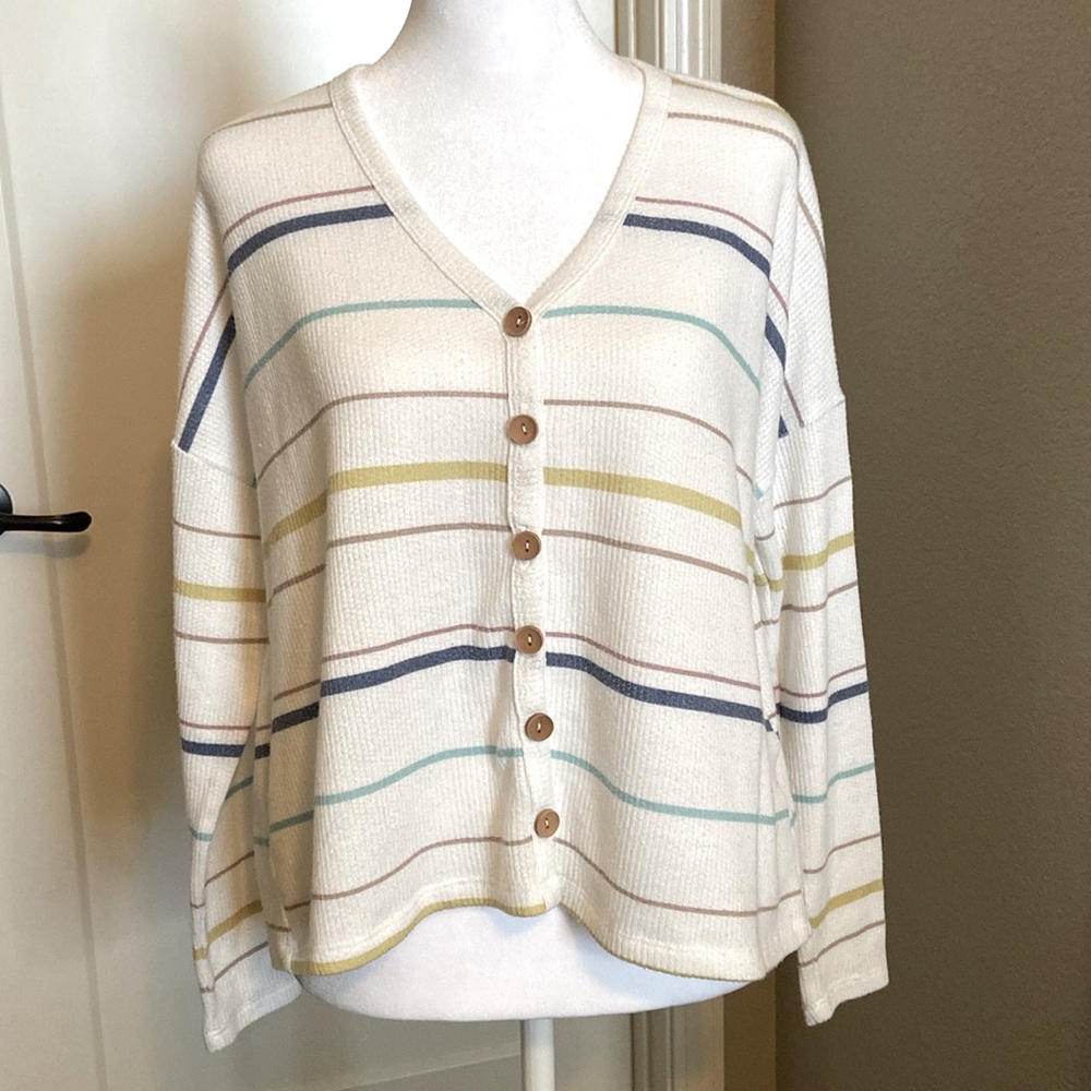 Altar’s State button Down Sweater Top - XS